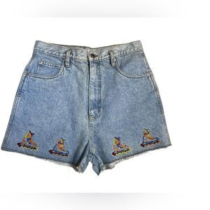 Vintage 90s embroidered high rise mom shorts RIO by Stephan Mardon